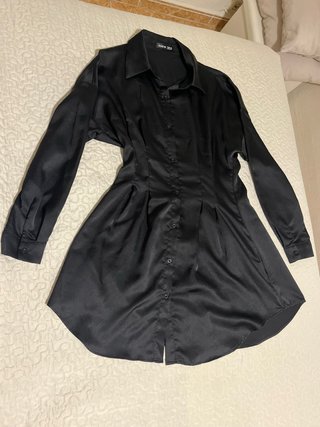Vestido Blusa Negro Shein