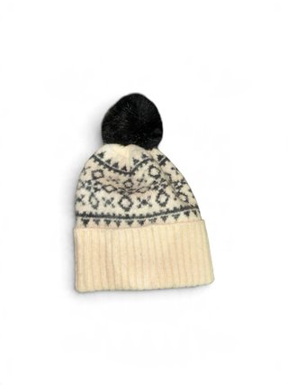 Gorro de punto con pompon