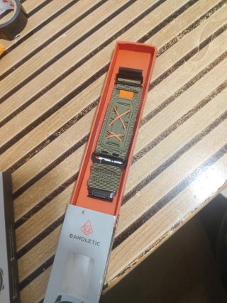 Correas Garmin Bandletic Nylon Verde Naranja