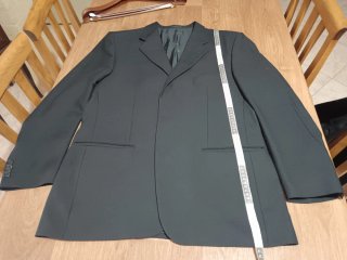 Completo uomo 100% lana nero taglia 54