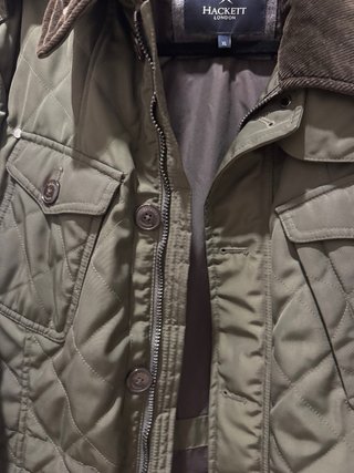 Chaqueta Hackett acolchada verde militar Talla XL