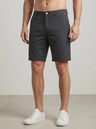 Bermudas Gris de Algodón