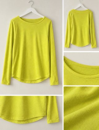 Sudadera amarilla manga larga