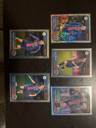 5 cromos Merlin PSG 2024/25