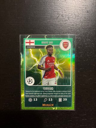 Bukayo Saka Arsenal Topps Merlin 2024 Carta Futbol