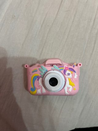 Cámara Infantil Rosa con Diseño de Unicornio