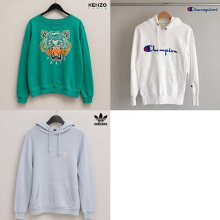 Lote 3 Sudaderas Talla S: Champion, Adidas, Kenzo