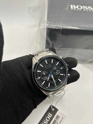 Reloj Boss Cronógrafo Negro y Plateado