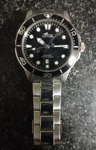 Reloj Lotus 18759/3 Hombre Negro/Plata