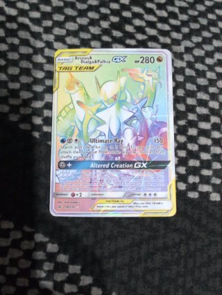 Carta Pokémon Arceus & Dialga & Palkia GX