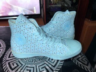 Converse Chuck Taylor Hi Turquesa Perforadas