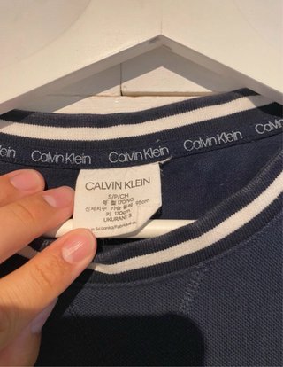 Sudadera Calvin Klein Azul Marino Talla S