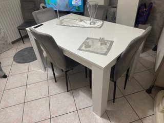 Tavolo da cucina allungabile bianco