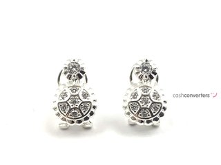 pendientes plata 925mm con piedra con circonita