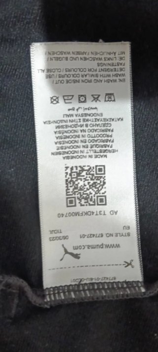 Chaqueta Puma Gris y Blanca Talla L