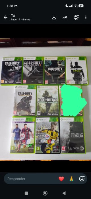 Pacchetto 7 giochi Xbox 360: Call of Duty e FIFA
