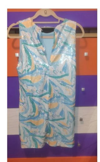 Vestido corto lentejuelas Talla L