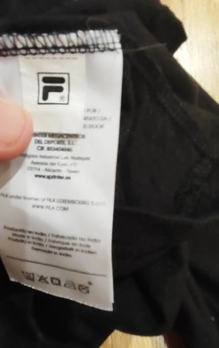 Sudadera Fila Crop Top Negra