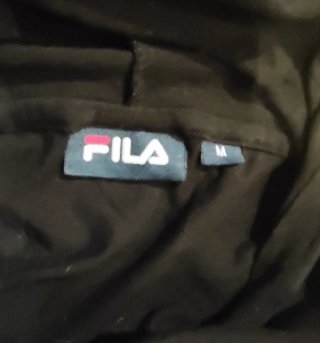 Sudadera Fila Crop Top Negra