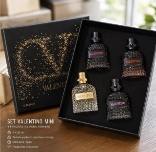 Set 4 Mini Perfumes Valentino Hombre