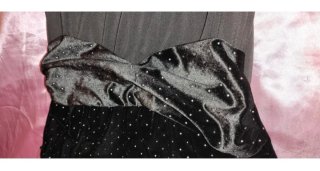 Mono Elegante Negro Pierna Ancha Talla S