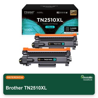 Tóner iNKPAD Compatible Brother TN2510XL Negro