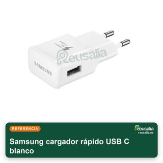 Cargador Rápido Samsung USB C Blanco