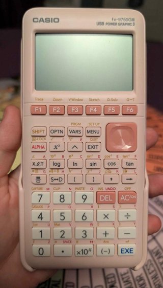 Calculadora Gráfica Casio fx-9750GIII Rosa