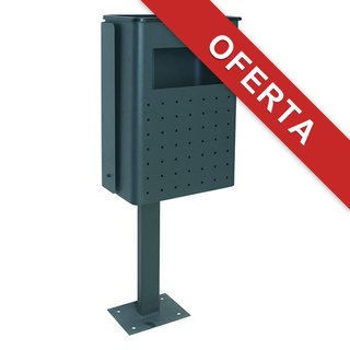 Cestino OFITURIA da Esterno in Metallo 30L