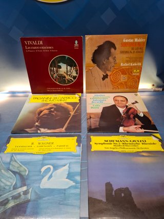 Lote 6 Vinilos Clasicos, Vivaldi, Pagnini y Otros Autores