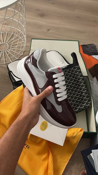 Zapatillas Prada Piel y Malla