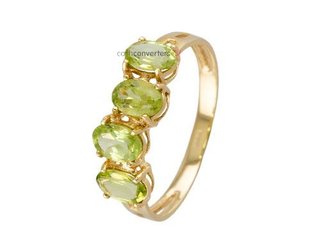 anillo oro 18k con piedra con circonita