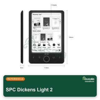 Ebook SPC Dickens Light 2 6" 8GB Luz Frontal