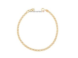 pulsera oro 18k con piedra con circonita