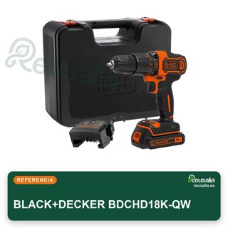 Taladro BLACK+DECKER BDCHD18K-QW Percutor