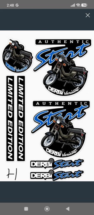 Set de Pegatinas Derbi Variant