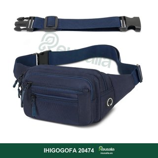 Riñonera Unisex Deportiva con 6 Bolsillos