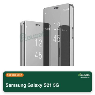 Custodia in pelle sintetica con specchio per Samsung Galaxy