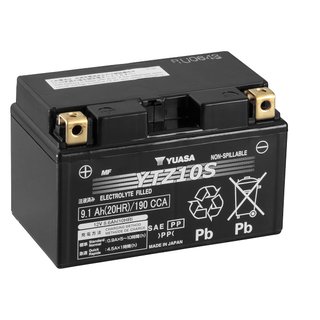 Batería Yuasa YTZ10S Moto sin Mantenimiento