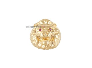 sello oro 18k con piedra con circonita
