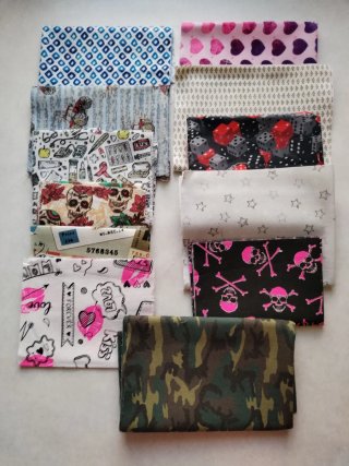 Lote Retales Tela Algodón Costura y Patchwork