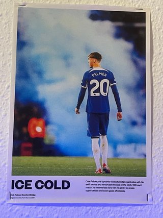 Póster Cole Palmer Chelsea Ice Cold
