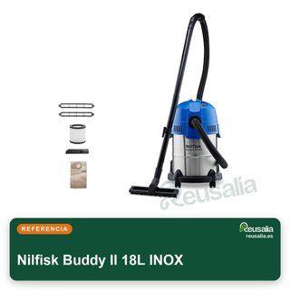 Aspiradora Nilfisk Buddy II 18L INOX Agua Polvo
