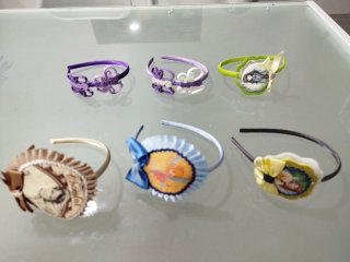 Lote 6 Diademas Infantiles Artesanales 3 euros uni