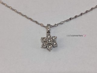 cadena oro 18k con piedra con diamante 21cm