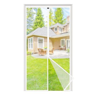 Mosquitera Puerta Magnética 80x210 cm Blanca