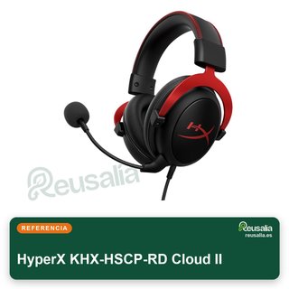 Cascos Gaming HyperX KHX-HSCP-RD Cloud II Sonido