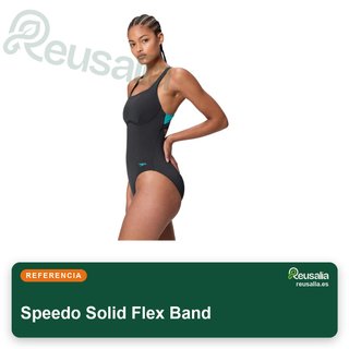 Traje Baño Speedo Solid Flex Band Mujer talla 38
