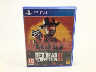 red dead redemption 2 ps4