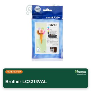Cartuchos Tinta Brother LC3213VAL Colores
